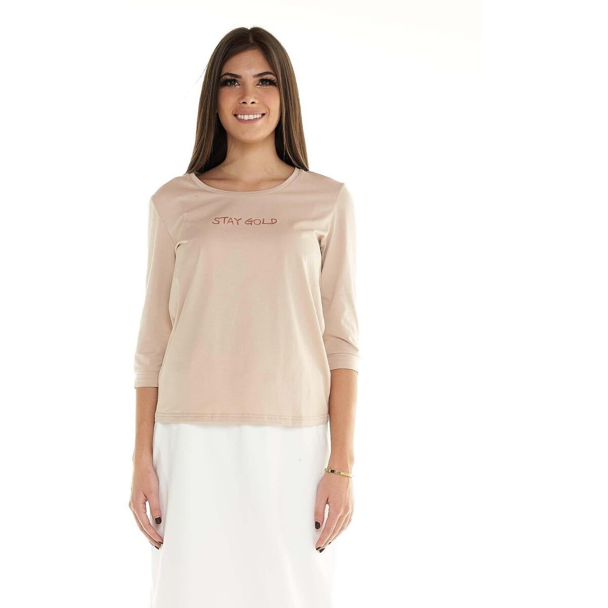 Women's T-Shirts Leone 1947 Beige