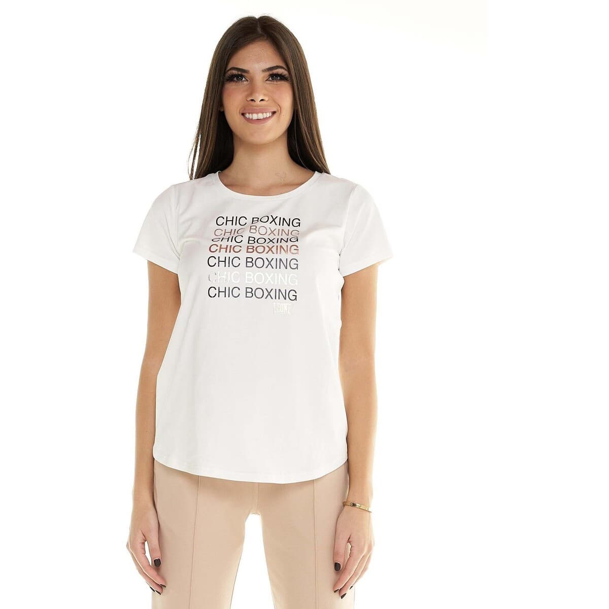 T-shirt με κοντά μανίκια Leone 1947 Woman T-Shirt Short Sleeves Chic Boxing