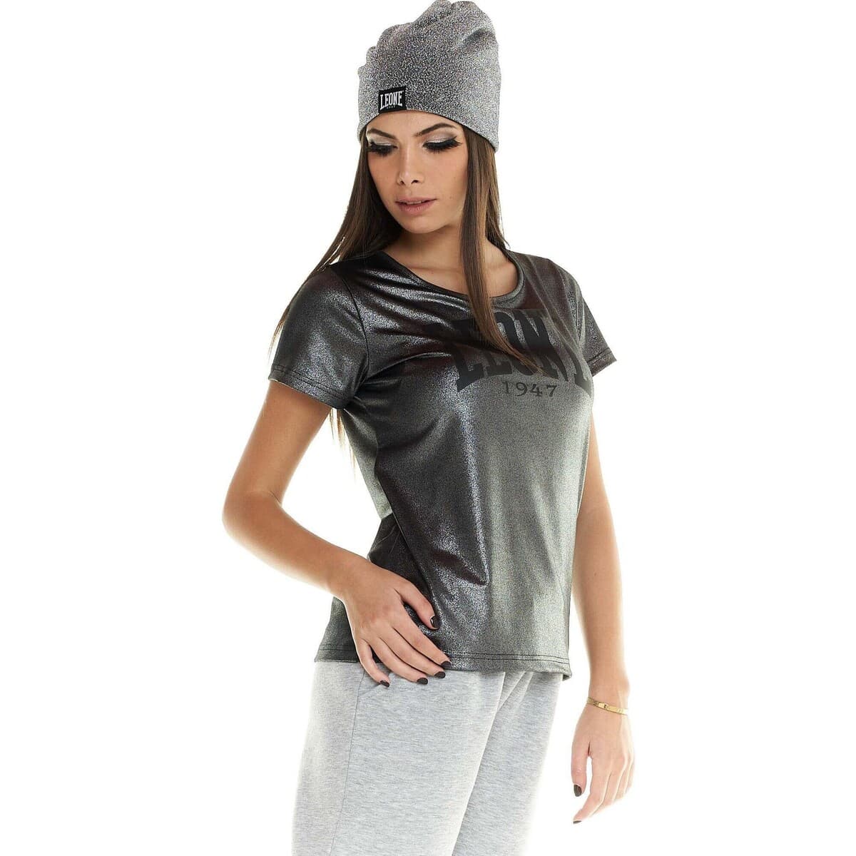 Women's T-Shirts Leone 1947 Gray