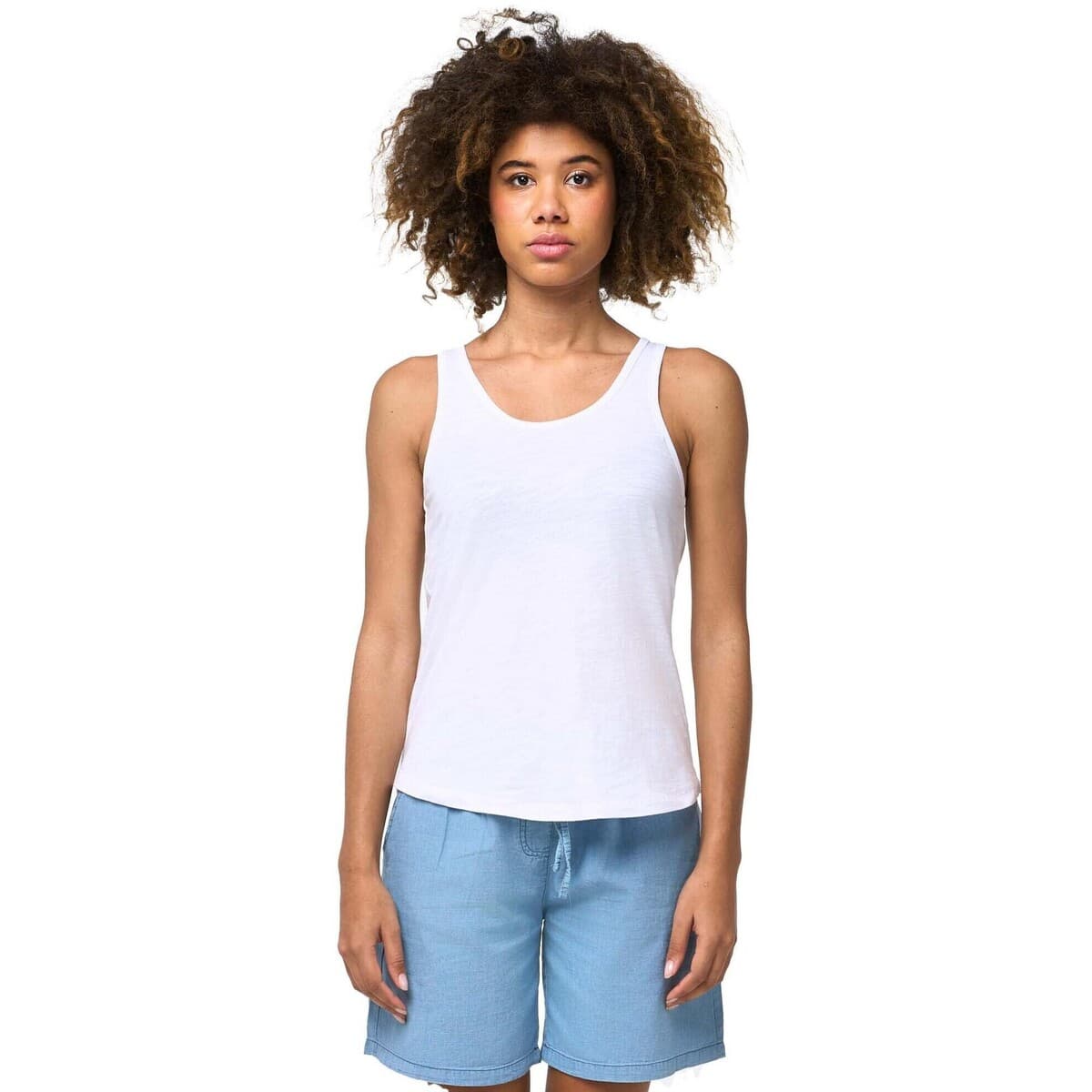Women's Sleeveless Tops Leone 1947 White