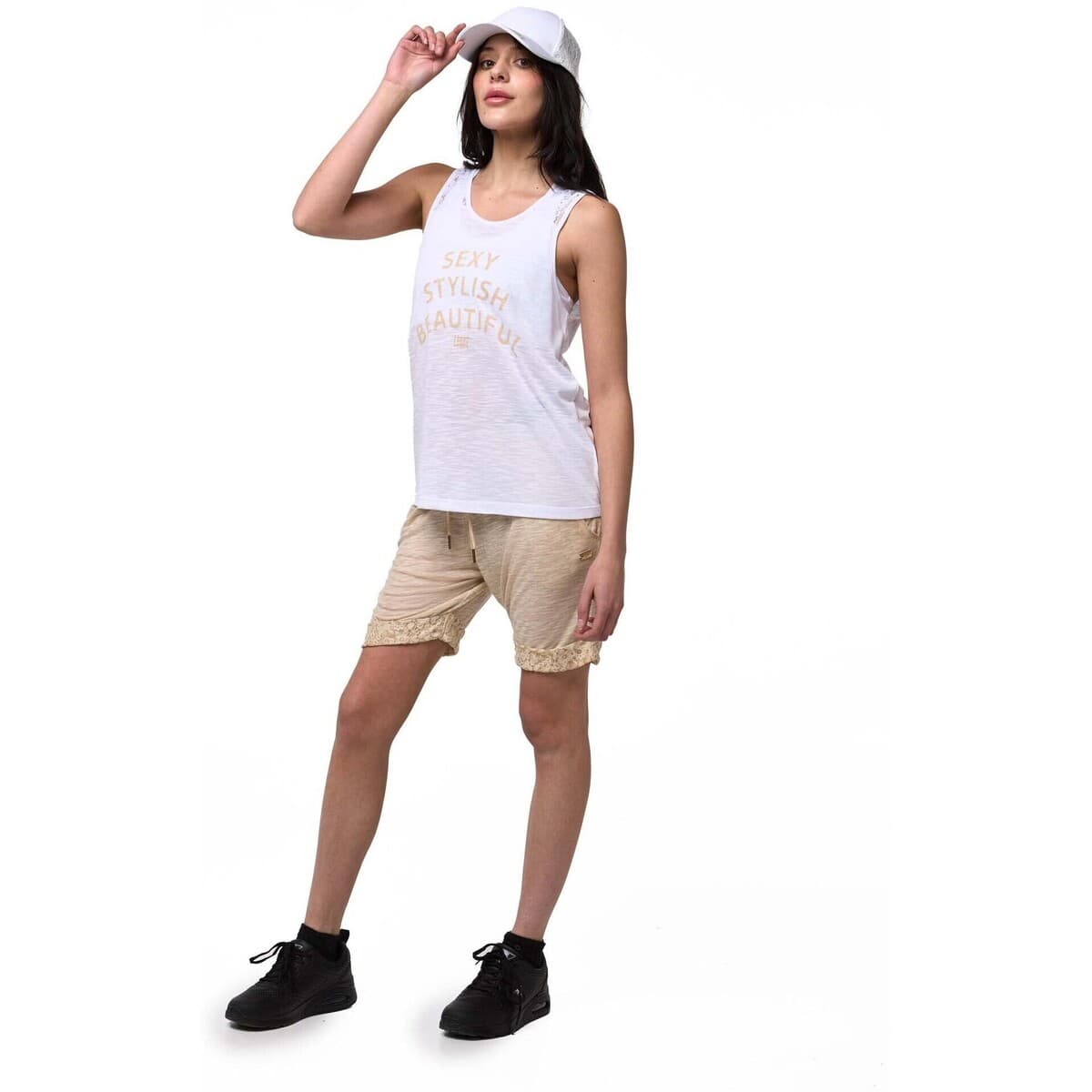 Women's Sleeveless Tops Leone 1947 White
