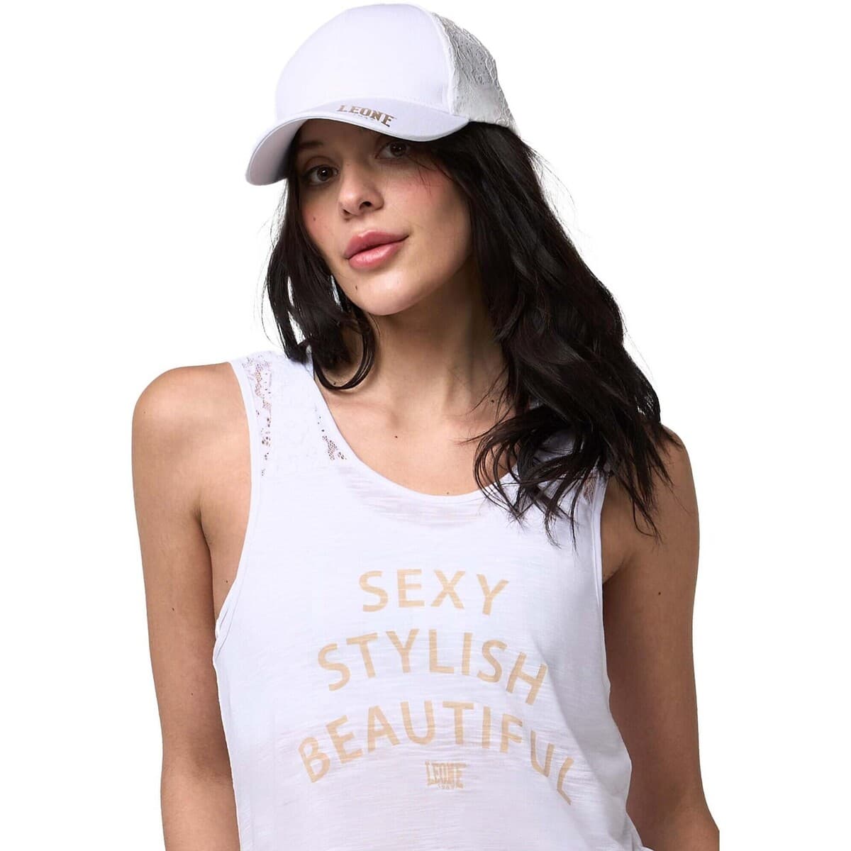 Women's Sleeveless Tops Leone 1947 White