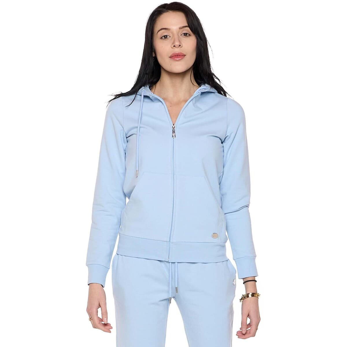 T-shirt με κουκούλα Leone 1947 Woman Hoody Full Zip Never Without