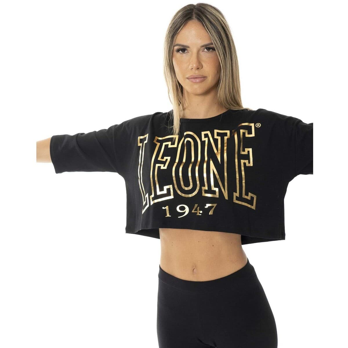 Women's Sports T-Shirts Leone 1947 Black