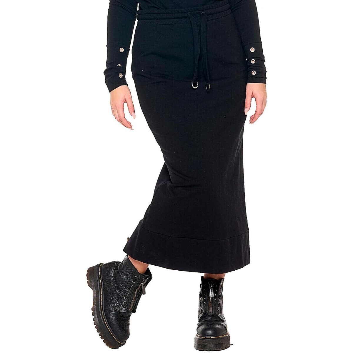 Μακρυές φούστες Leone 1947 Woman Skirt Black Ring