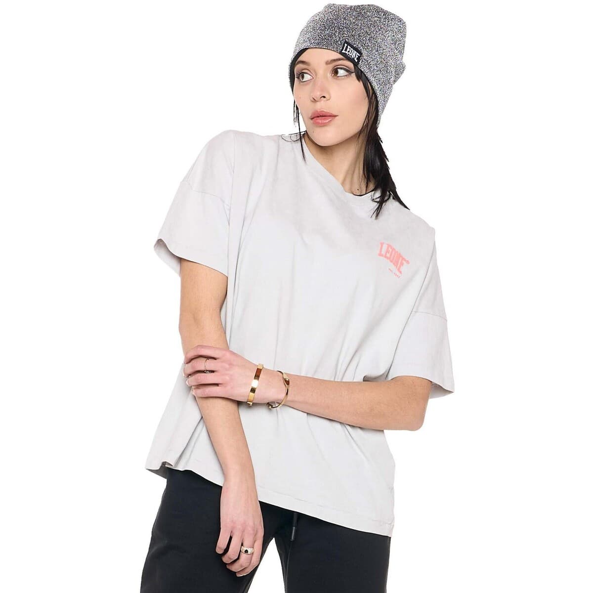 Women's T-Shirts Leone 1947 Gray