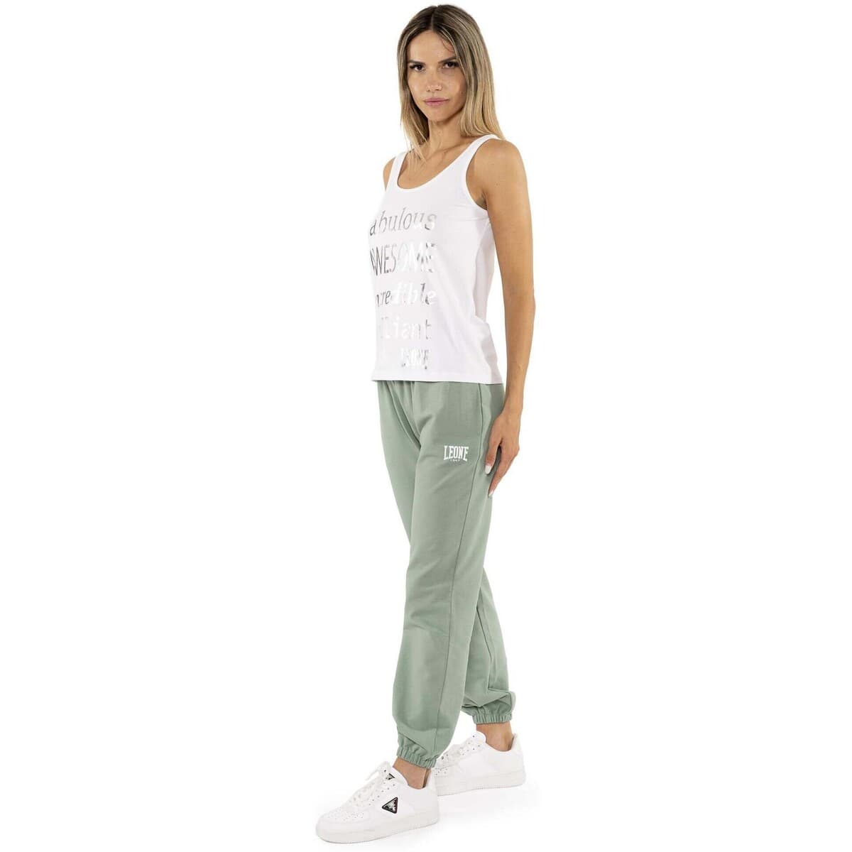 Women's Sleeveless Tops Leone 1947 White