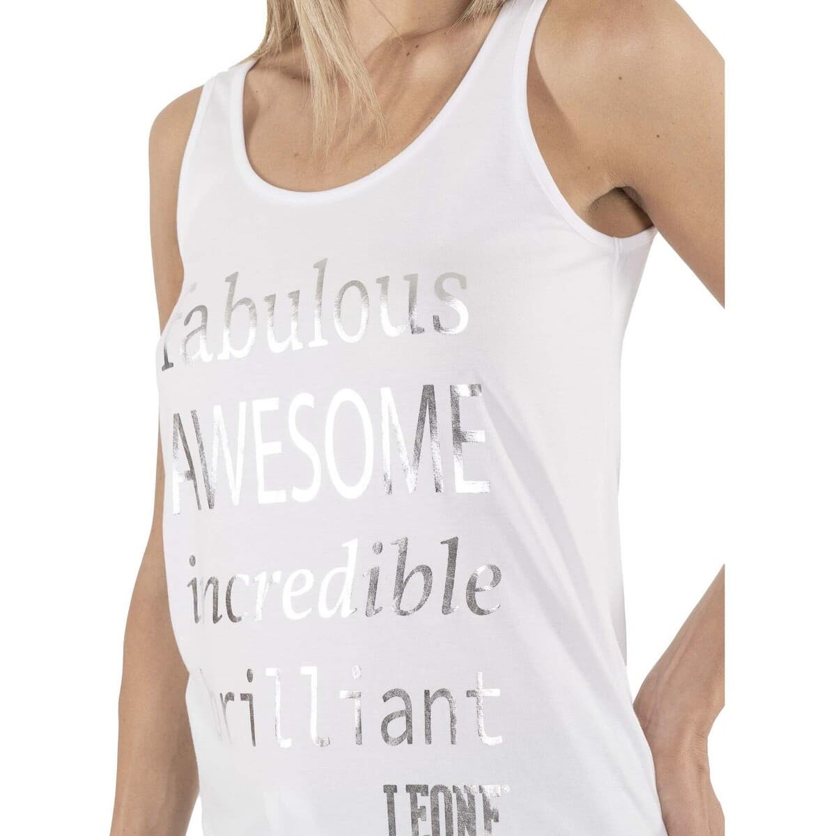 Women's Sleeveless Tops Leone 1947 White