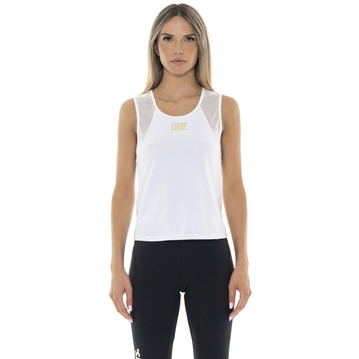 Αμάνικα/T-shirts χωρίς μανίκια Leone 1947 Woman T-Shirt Sleeveless Gold