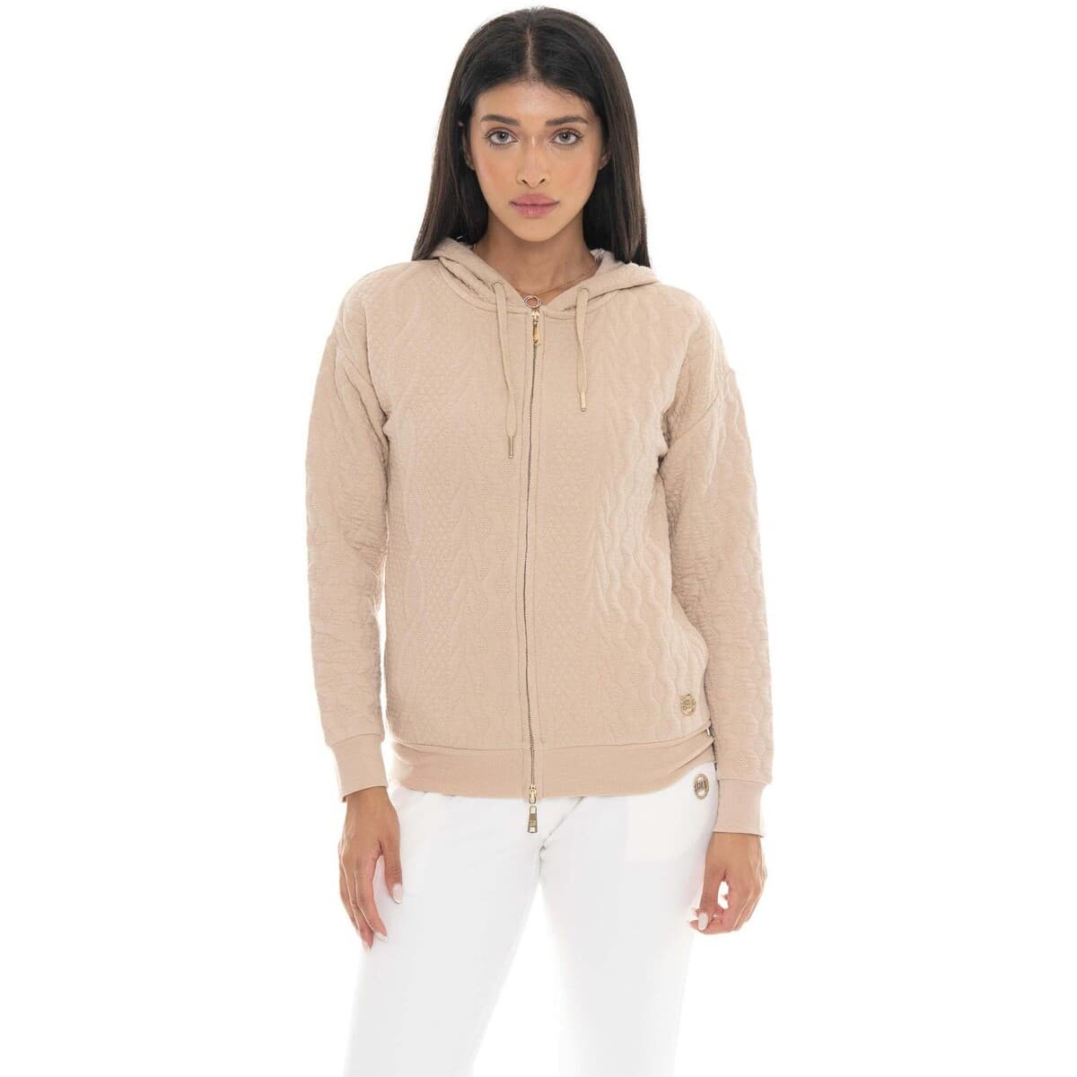 T-shirt με κουκούλα Leone 1947 Woman Hoody Full Zip Bonded