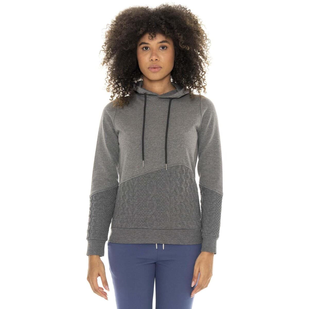 T-shirt με κουκούλα Leone 1947 Woman Hoody Braid