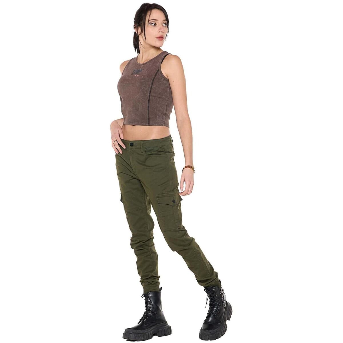 Women's Sleeveless Tops Leone 1947 Brown