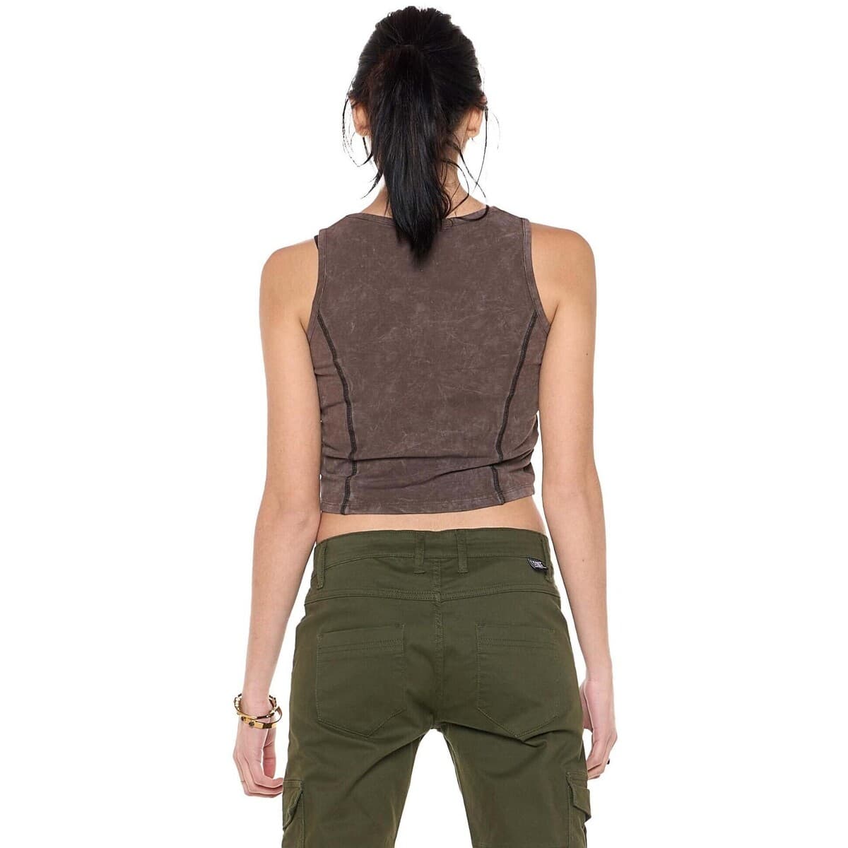 Women's Sleeveless Tops Leone 1947 Brown