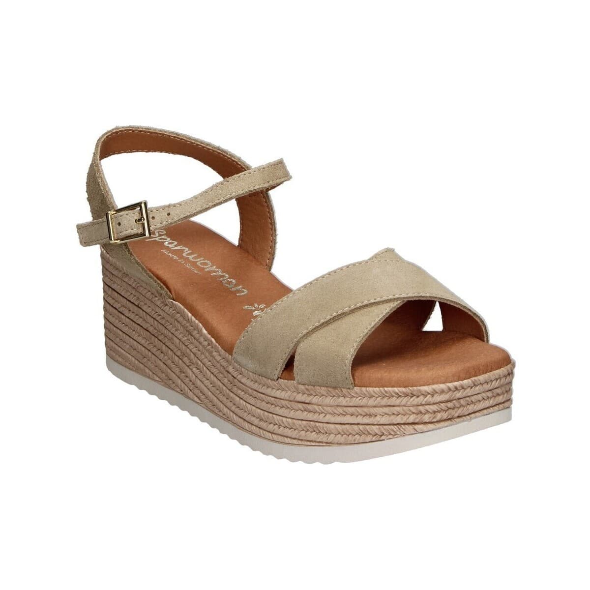 Women's Platforms Spar Woman Beige