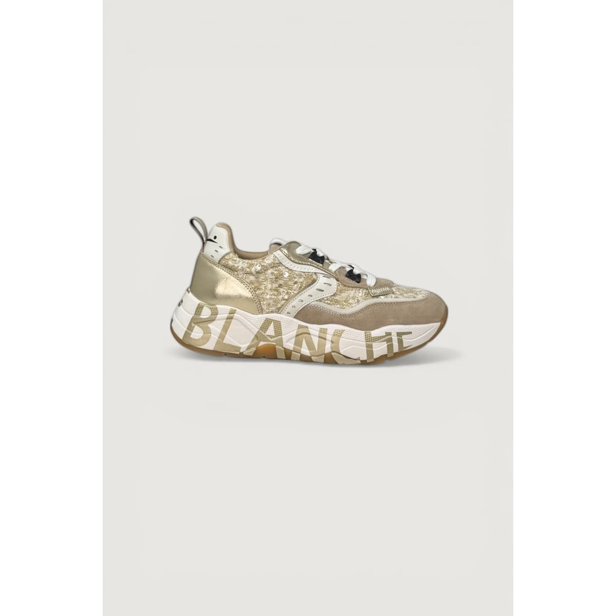 Women's Sneakers Voile Blanche Beige