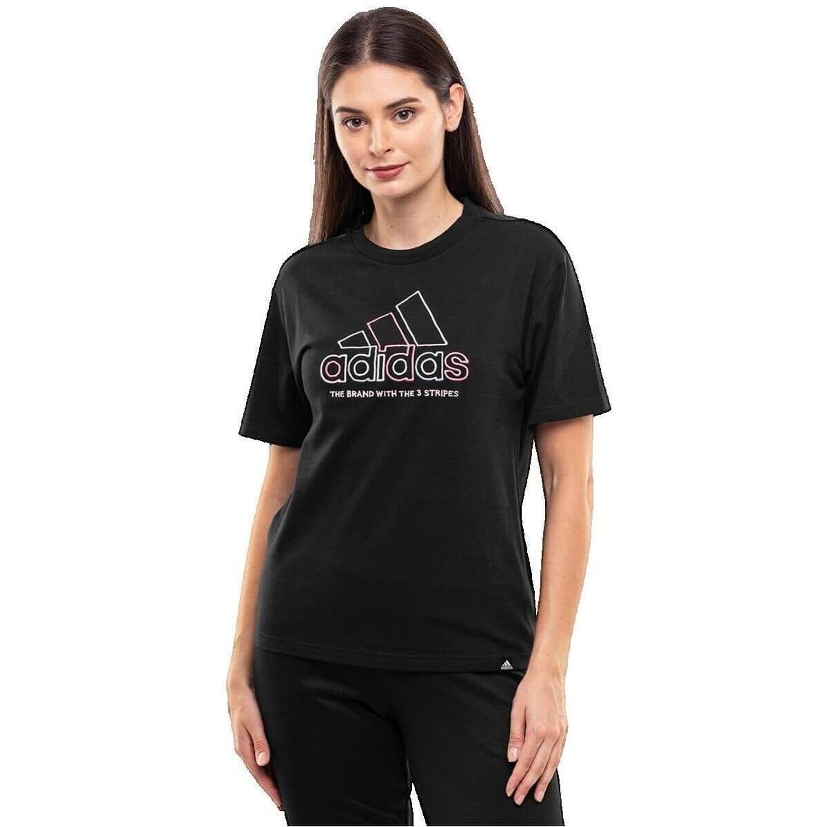 Women's T-Shirts adidas Black