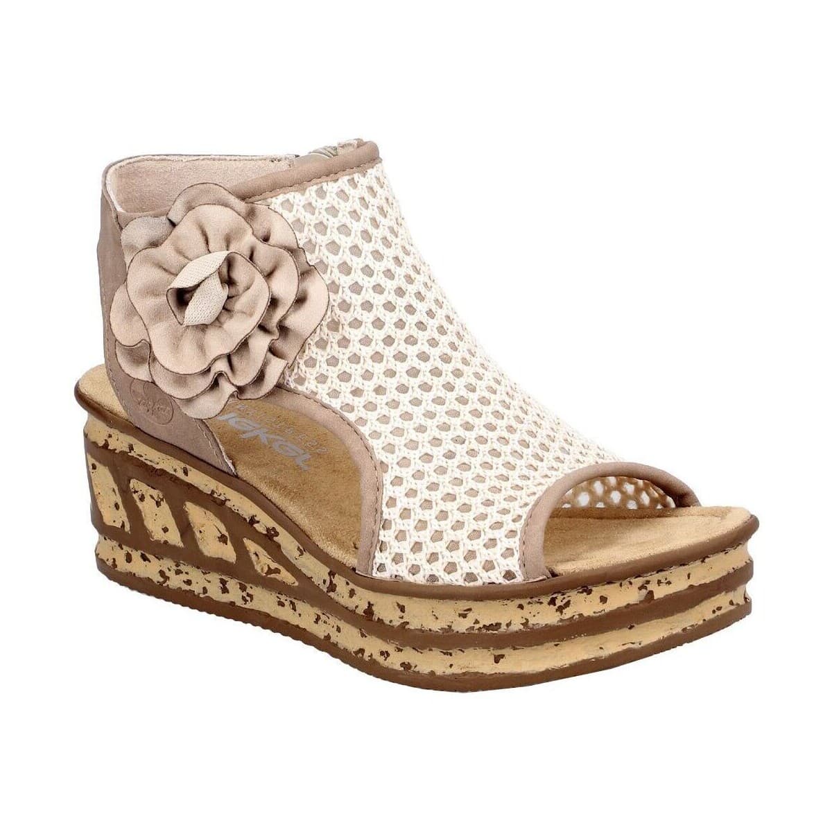 Women's Platforms Rieker Beige