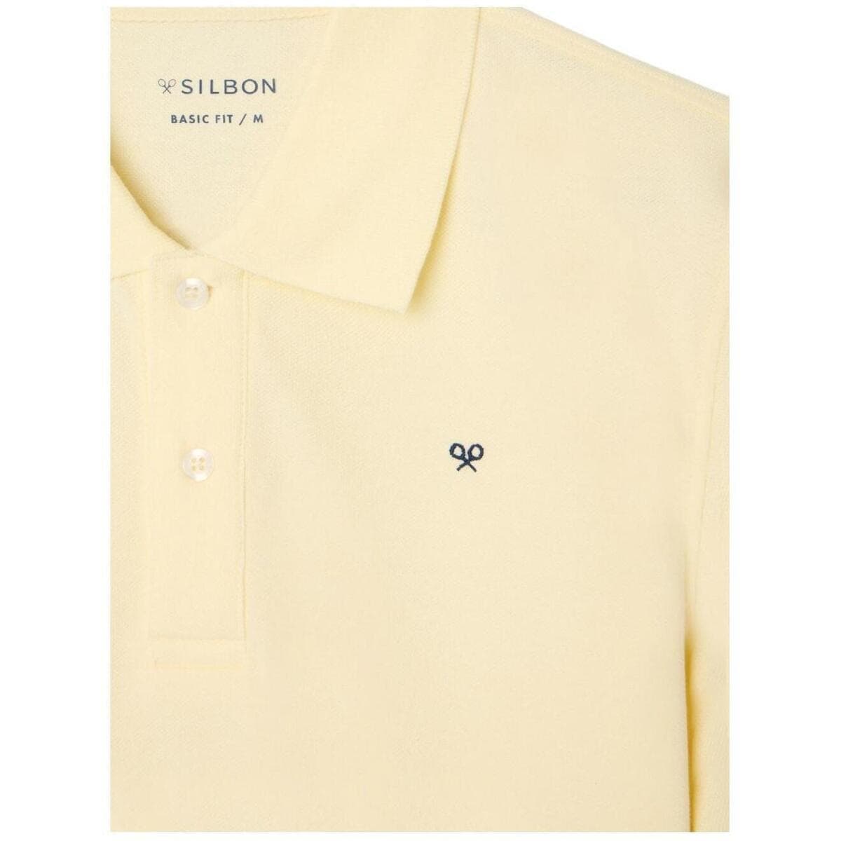 Men's Polo Shirts Silbon Yellow