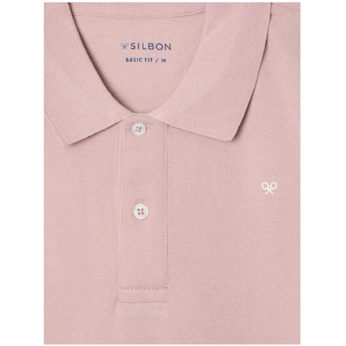 Men's Polo Shirts Silbon Pink