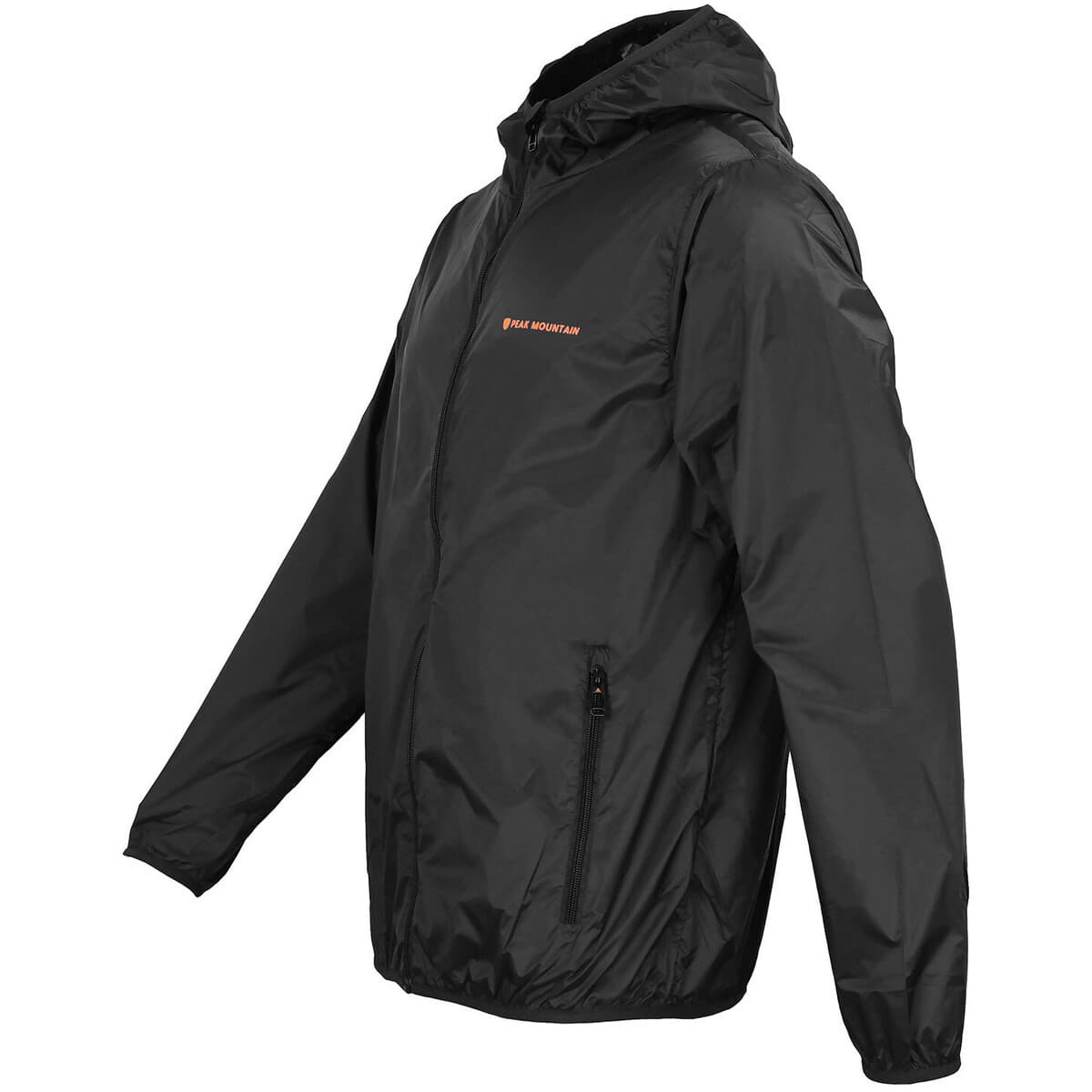 Men's Windbreakers Peak Mountain Black