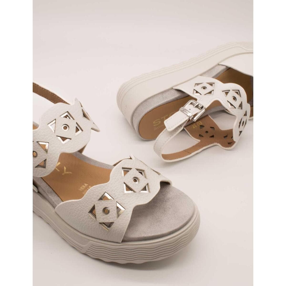 Women's Platforms Stonefly White