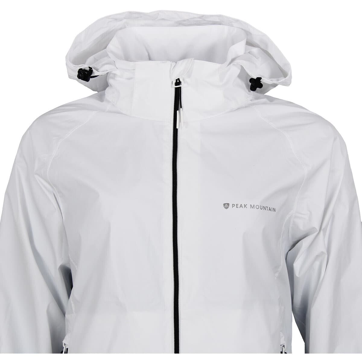 Women's Windbreakers Peak Mountain White