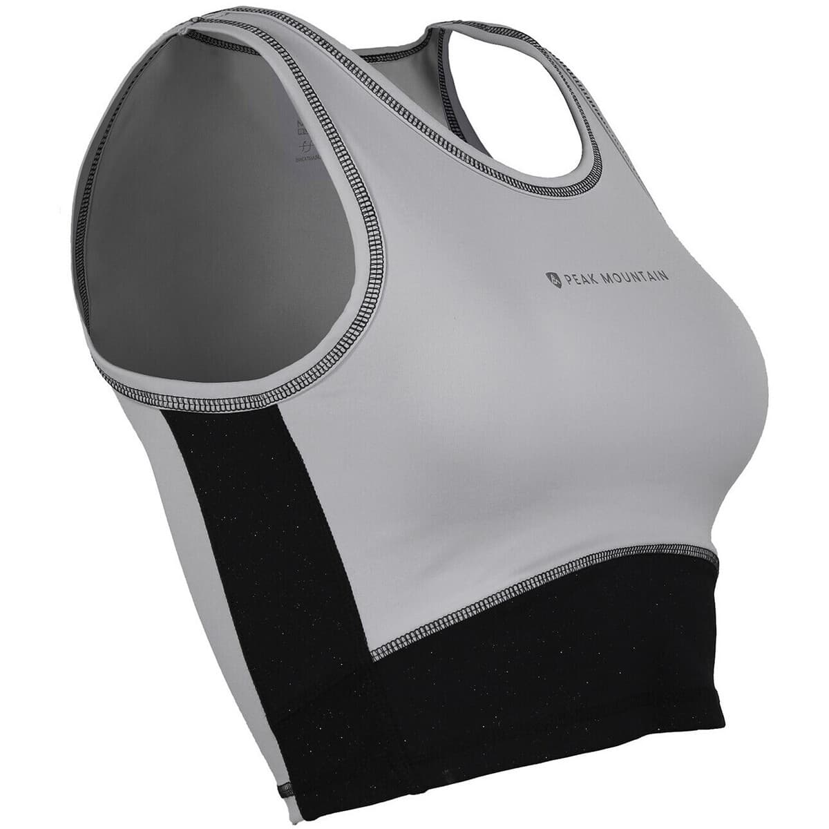 Women's Sports Bras Peak Mountain Gray