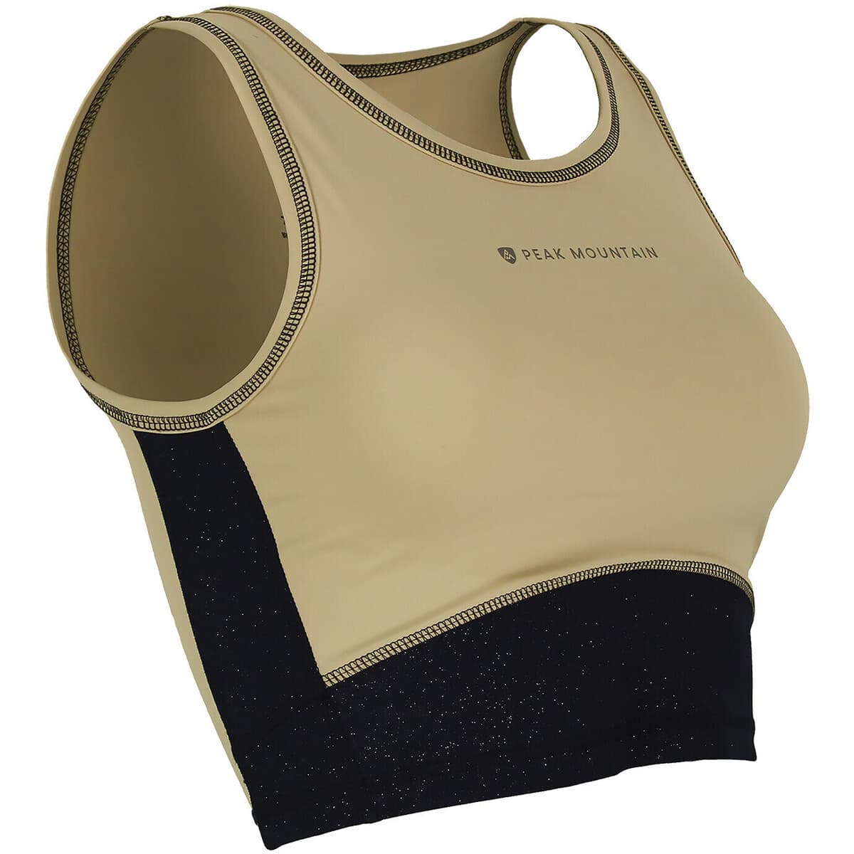 Women's Sports Bras Peak Mountain Beige