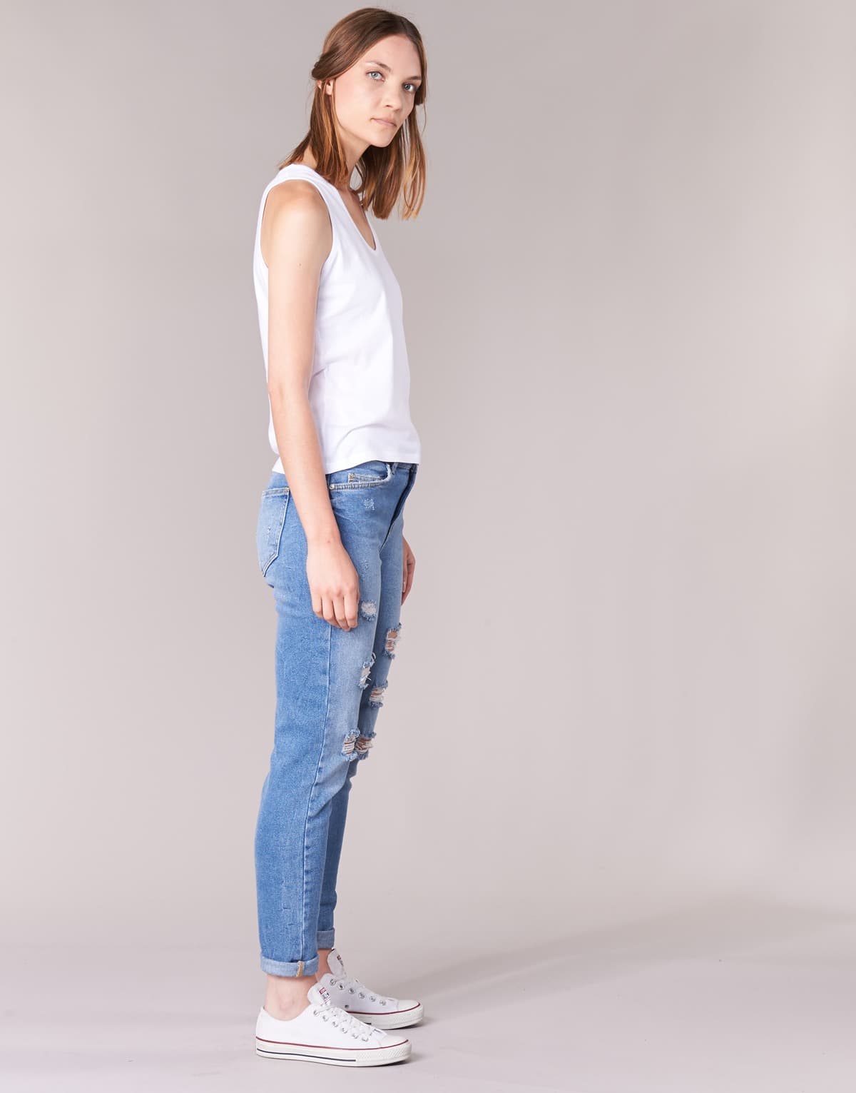 Women's Sleeveless Tops BOTD White