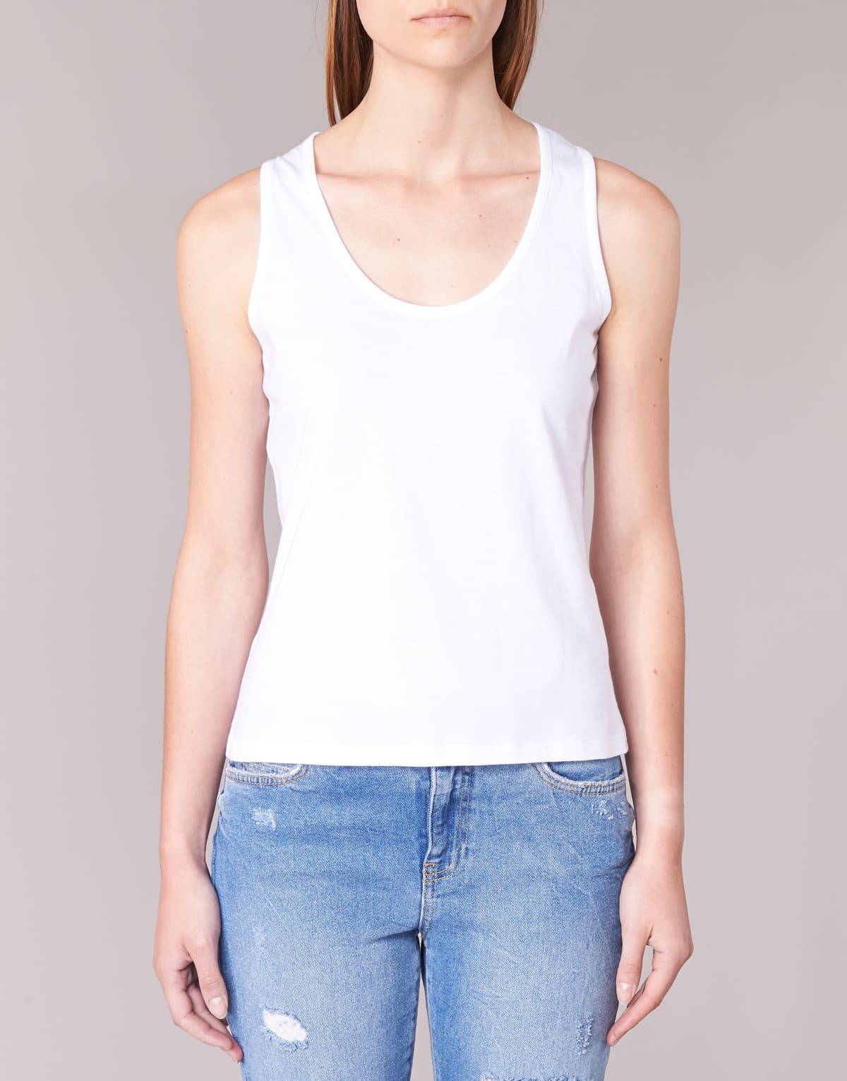 Women's Sleeveless Tops BOTD White