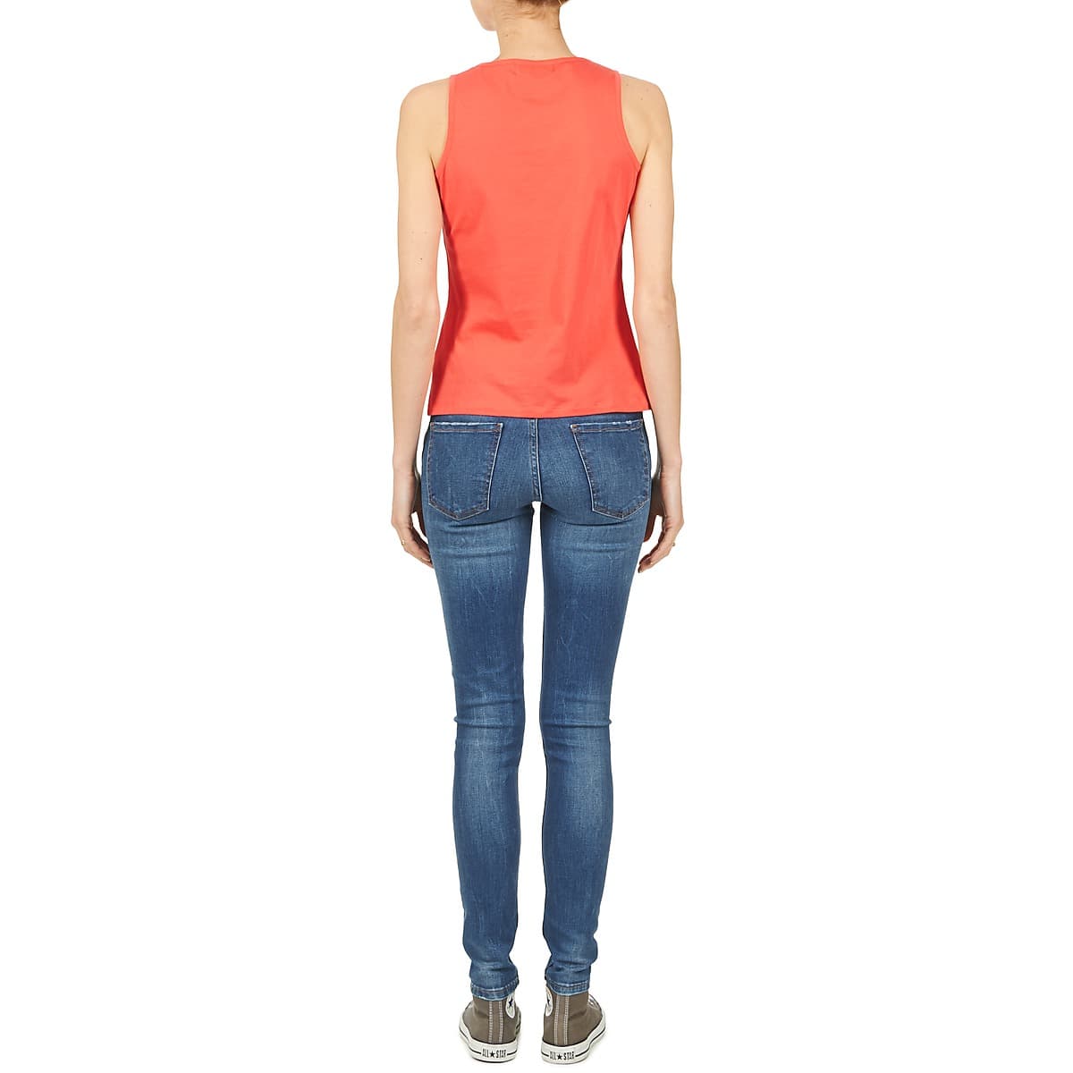 Women's Sleeveless Tops BOTD Orange