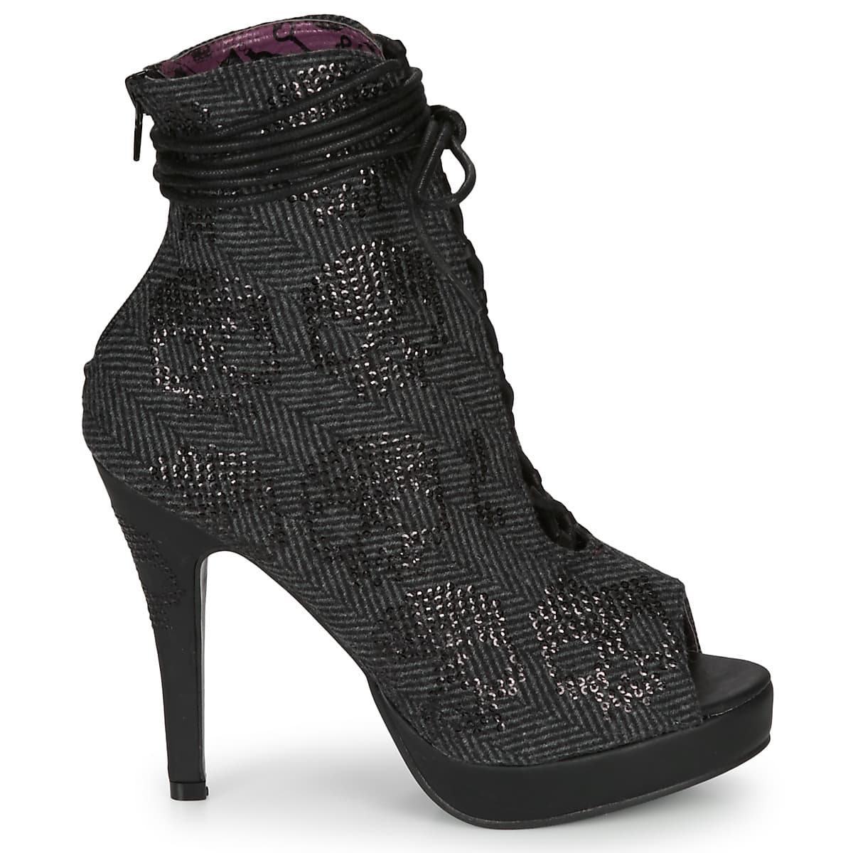 Women's Ankle Boots Iron Fist Black