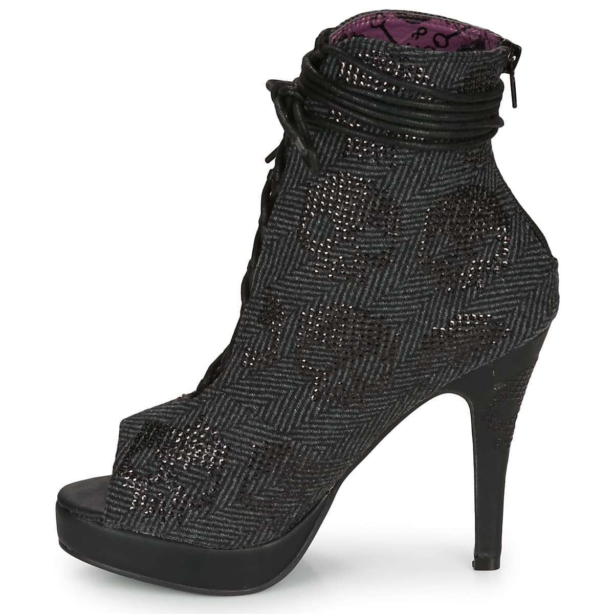 Women's Ankle Boots Iron Fist Black