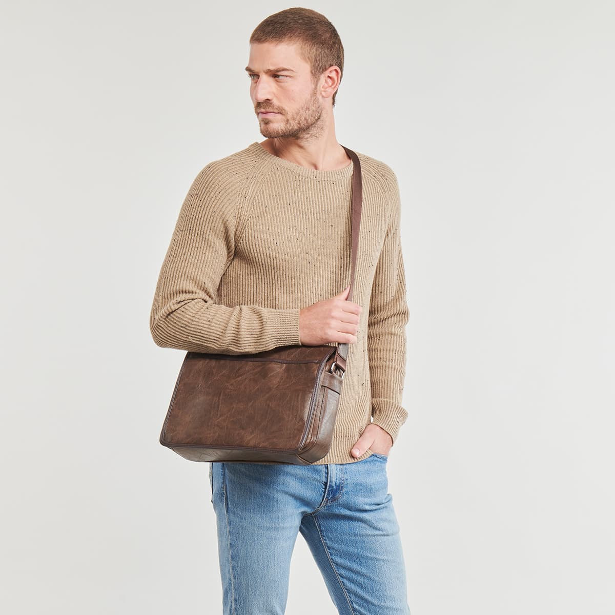 Women's Shoulder Bags Casual Attitude Brown