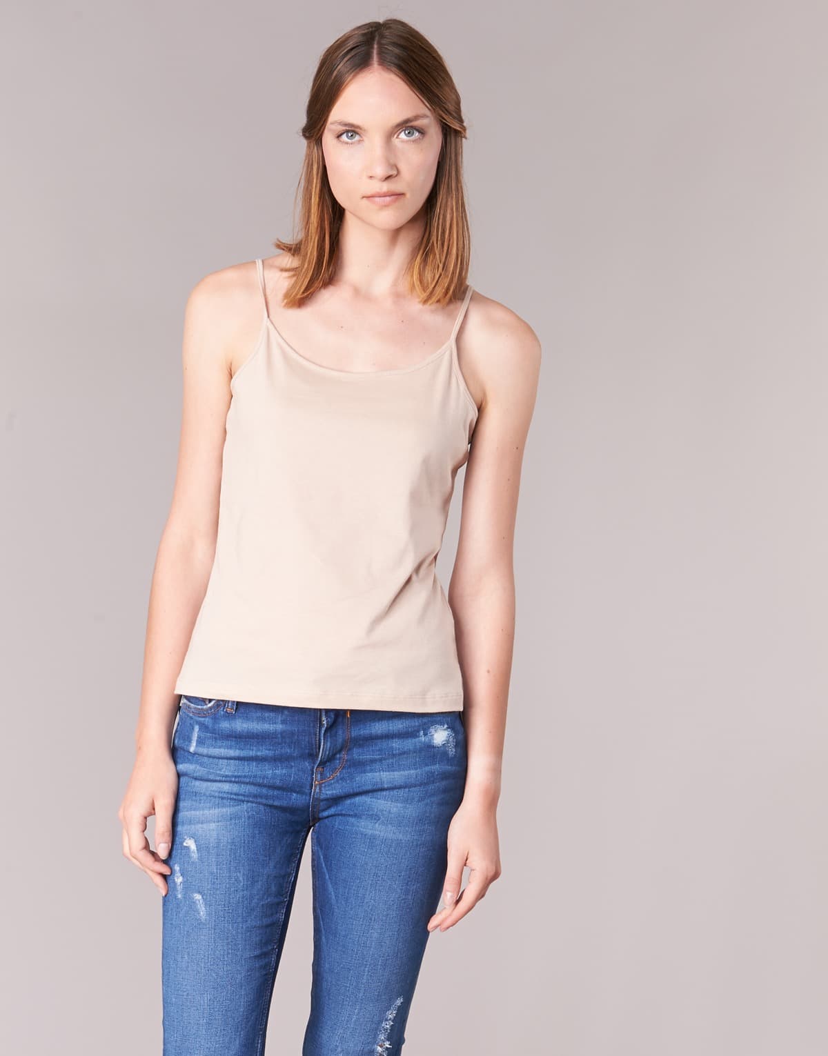 Women's Sleeveless Tops BOTD Beige