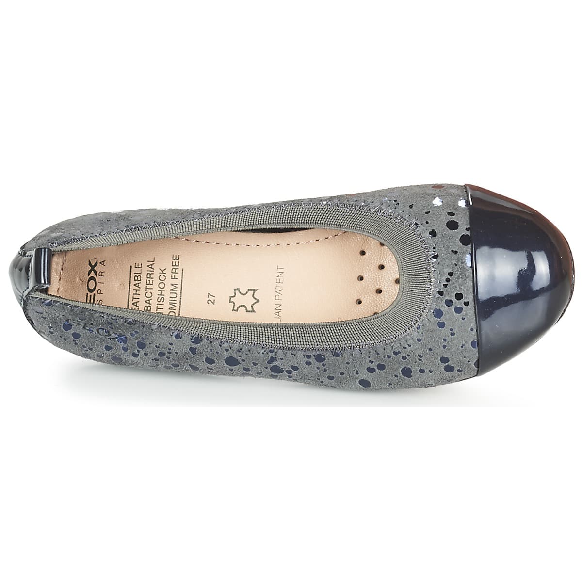 Women's Ballet Flats Geox Gray