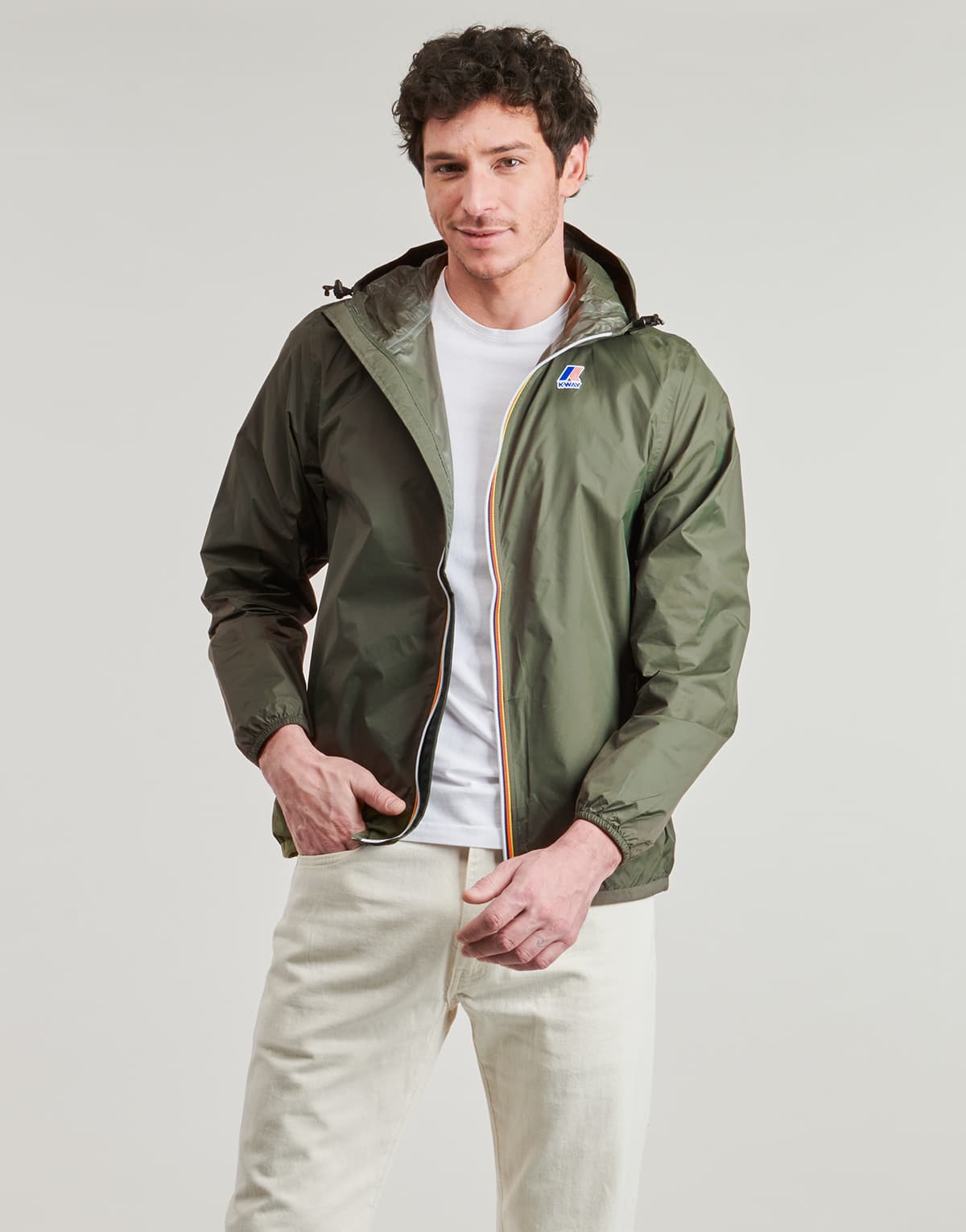Women's Windbreakers K-Way Khaki