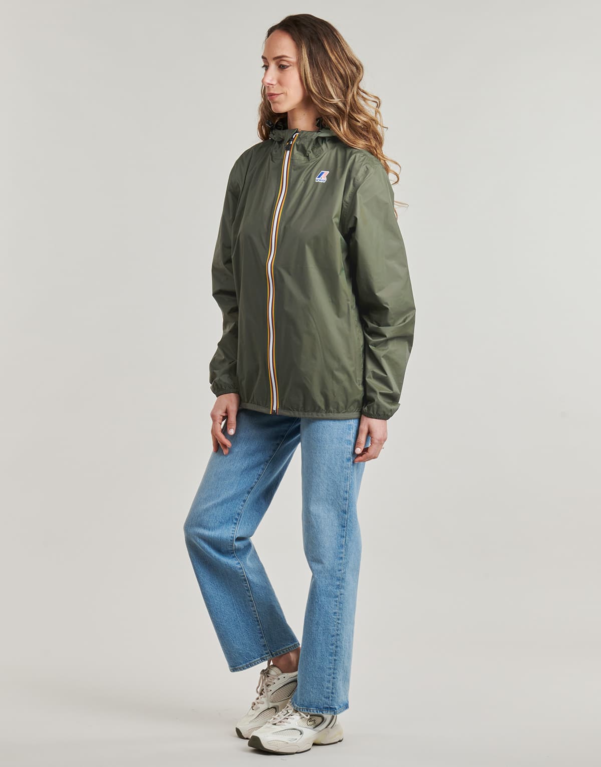 Women's Windbreakers K-Way Khaki