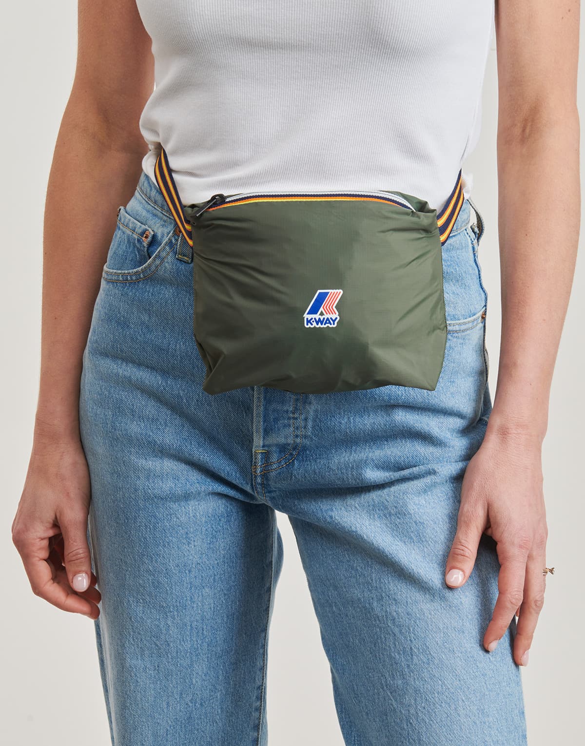 Women's Windbreakers K-Way Khaki