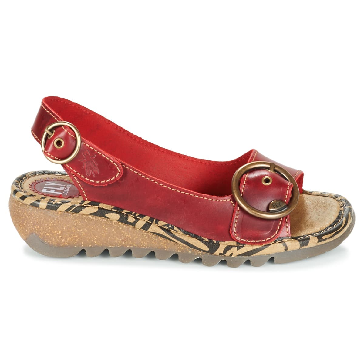 Women's Platforms Fly London Red