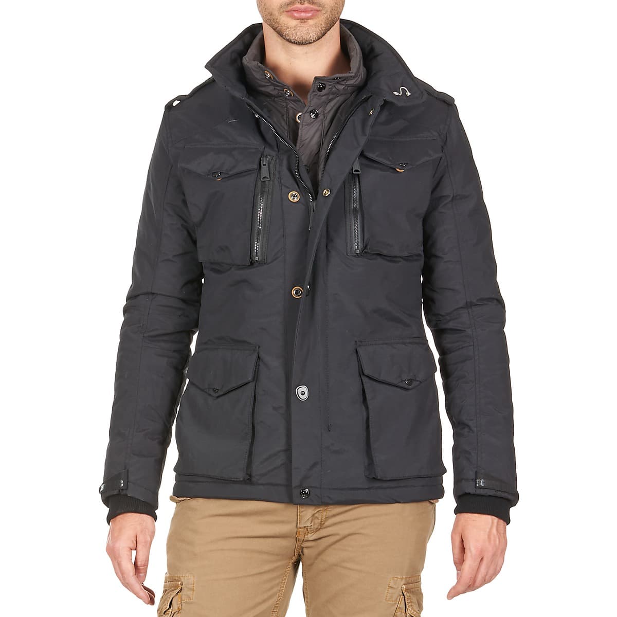 Men's Parkas Schott Black