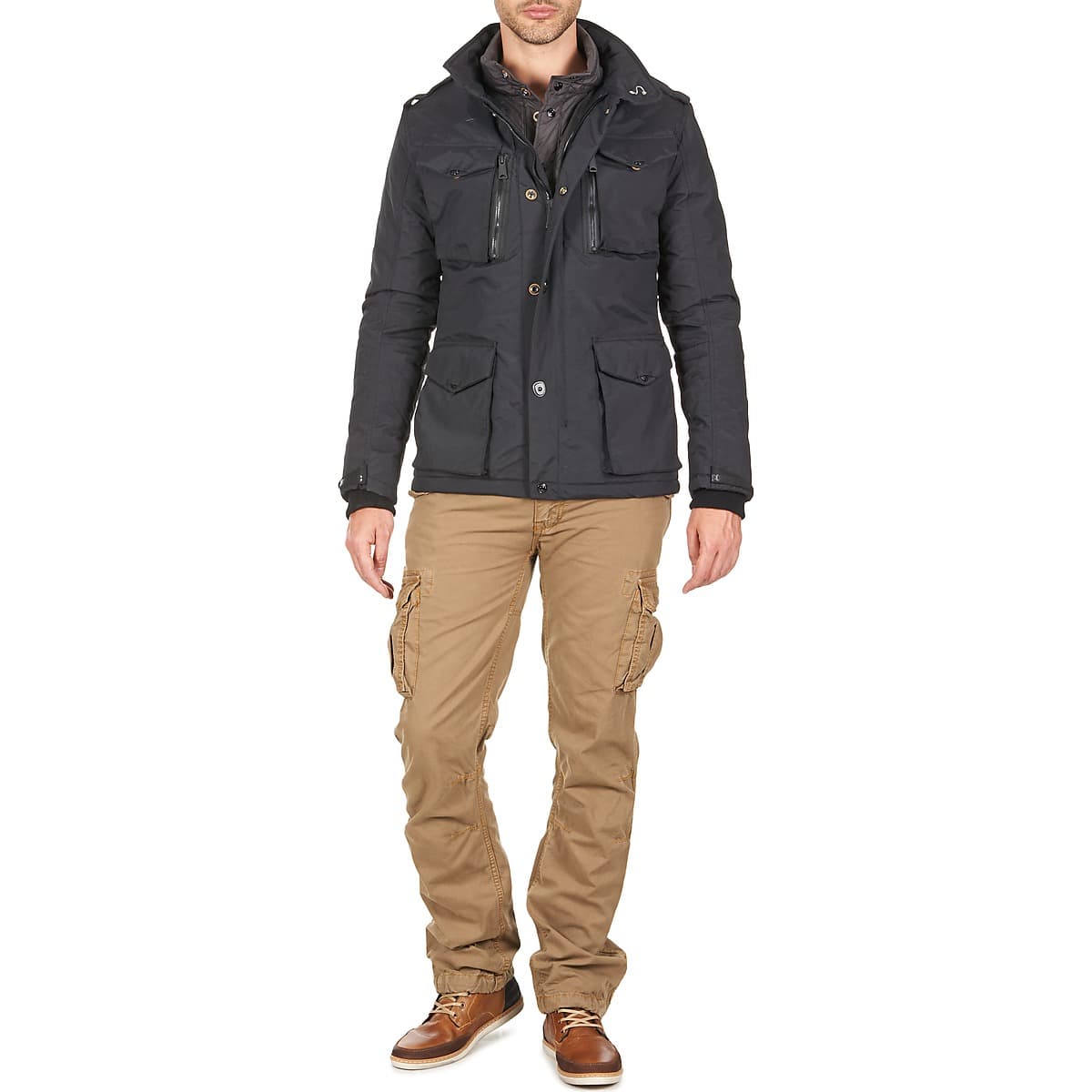 Men's Parkas Schott Black