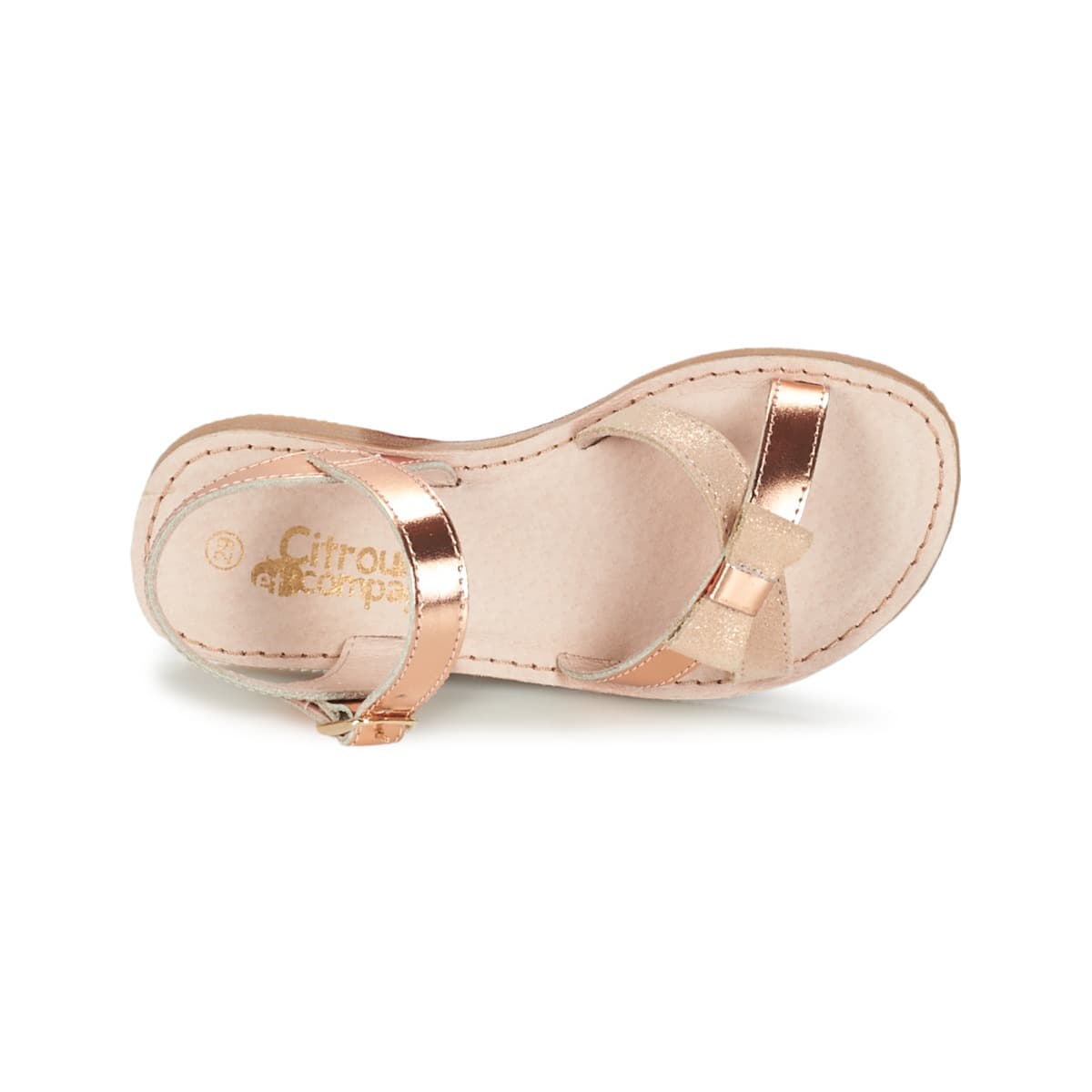 Girls' Sandals Citrouille et Compagnie Gold