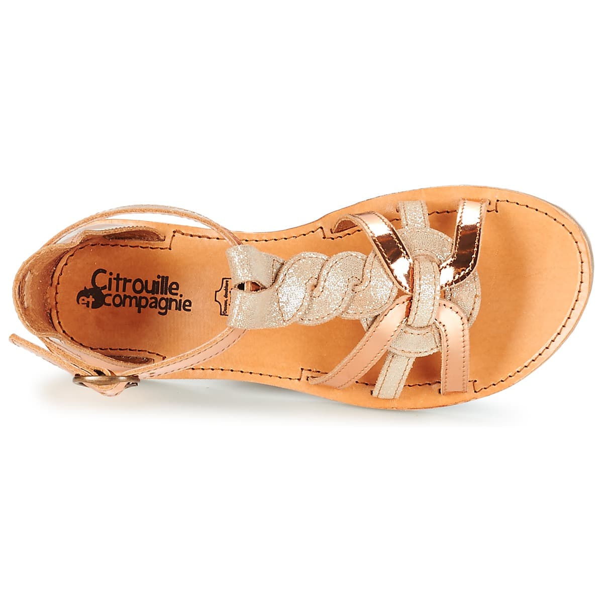 Girls' Sandals Citrouille et Compagnie Beige