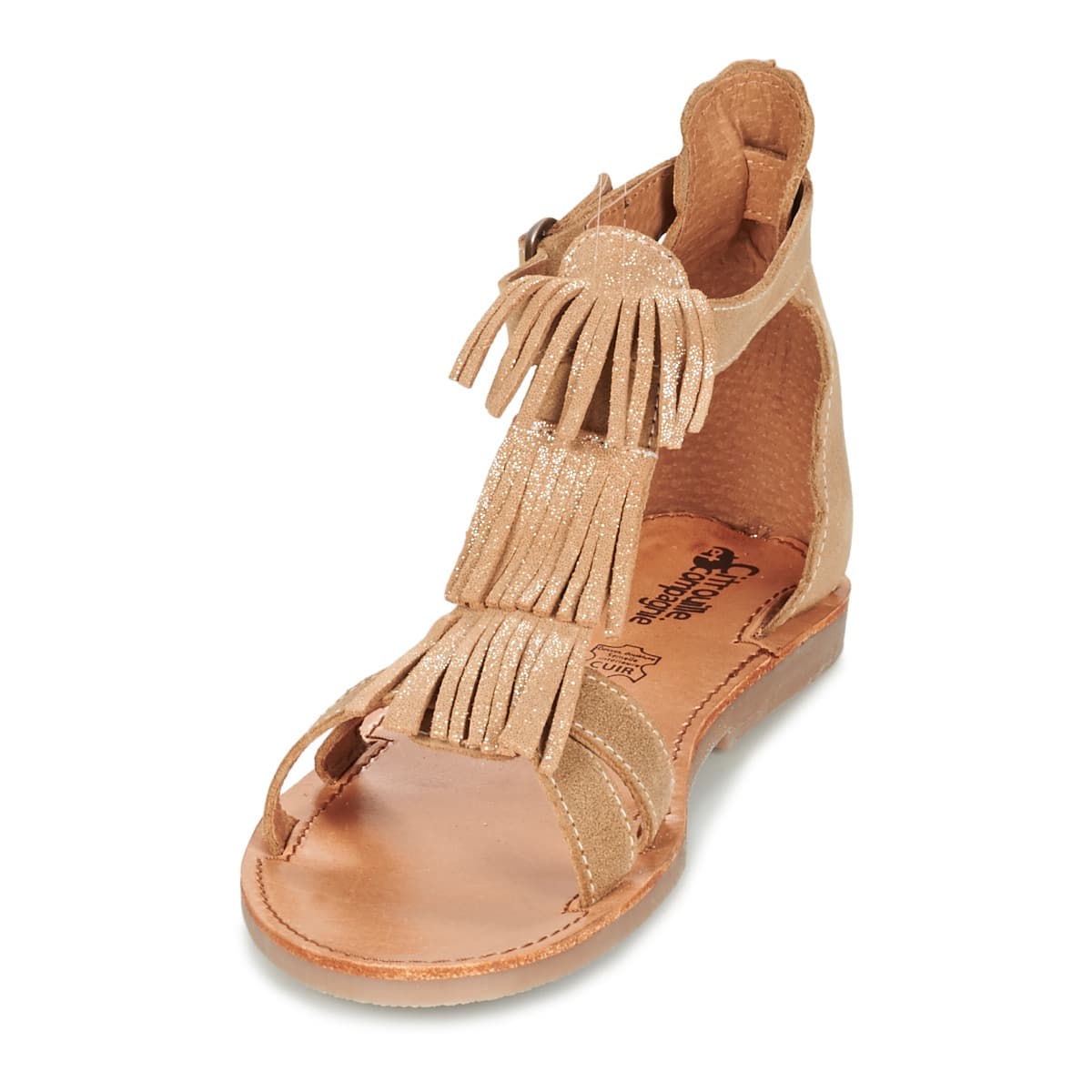 Girls' Sandals Citrouille et Compagnie Brown
