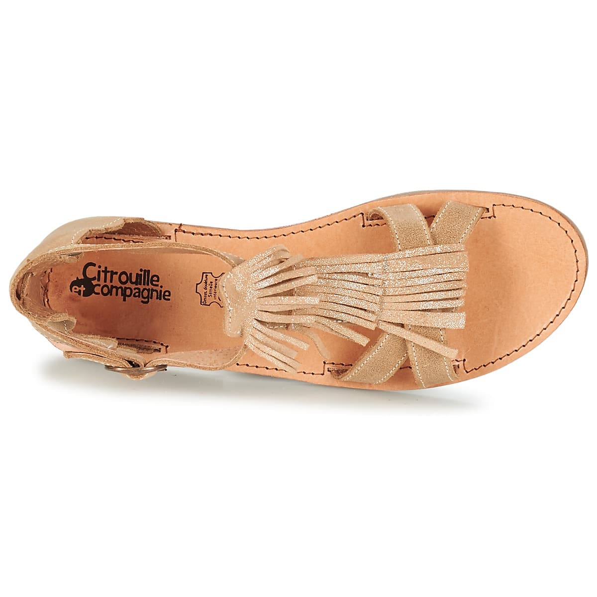 Girls' Sandals Citrouille et Compagnie Brown