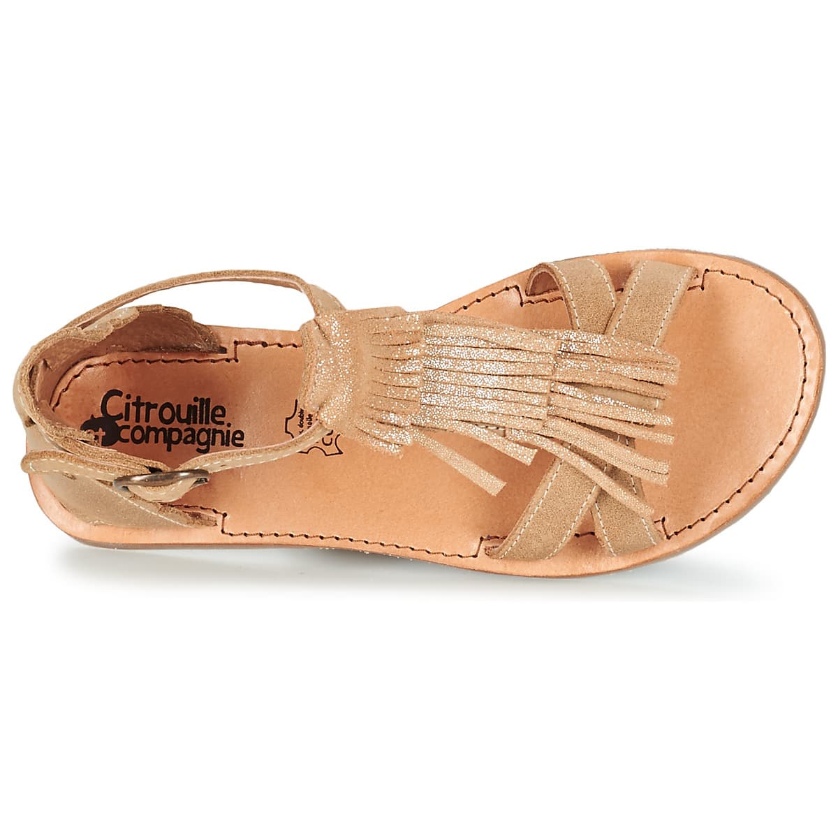 Girls' Sandals Citrouille et Compagnie Brown