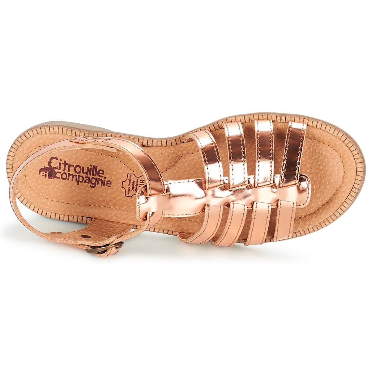 Girls' Sandals Citrouille et Compagnie Gold