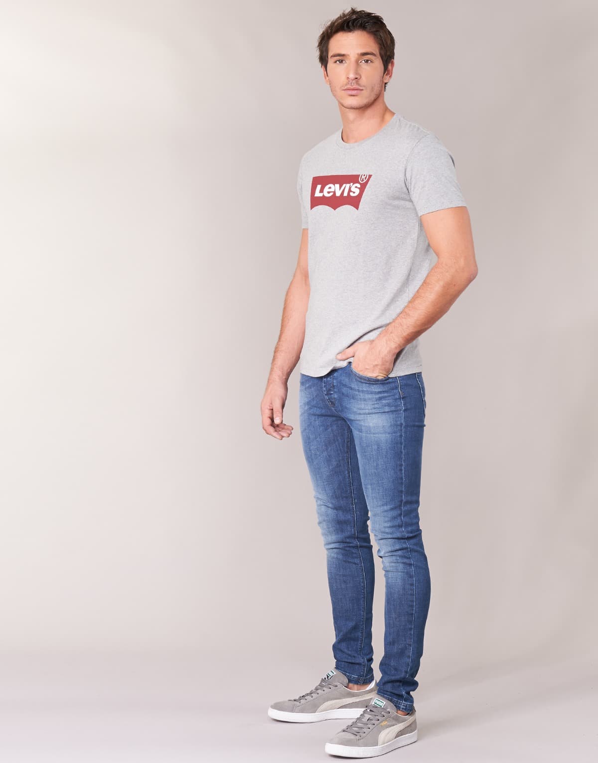 Men's T-Shirts Levis Gray
