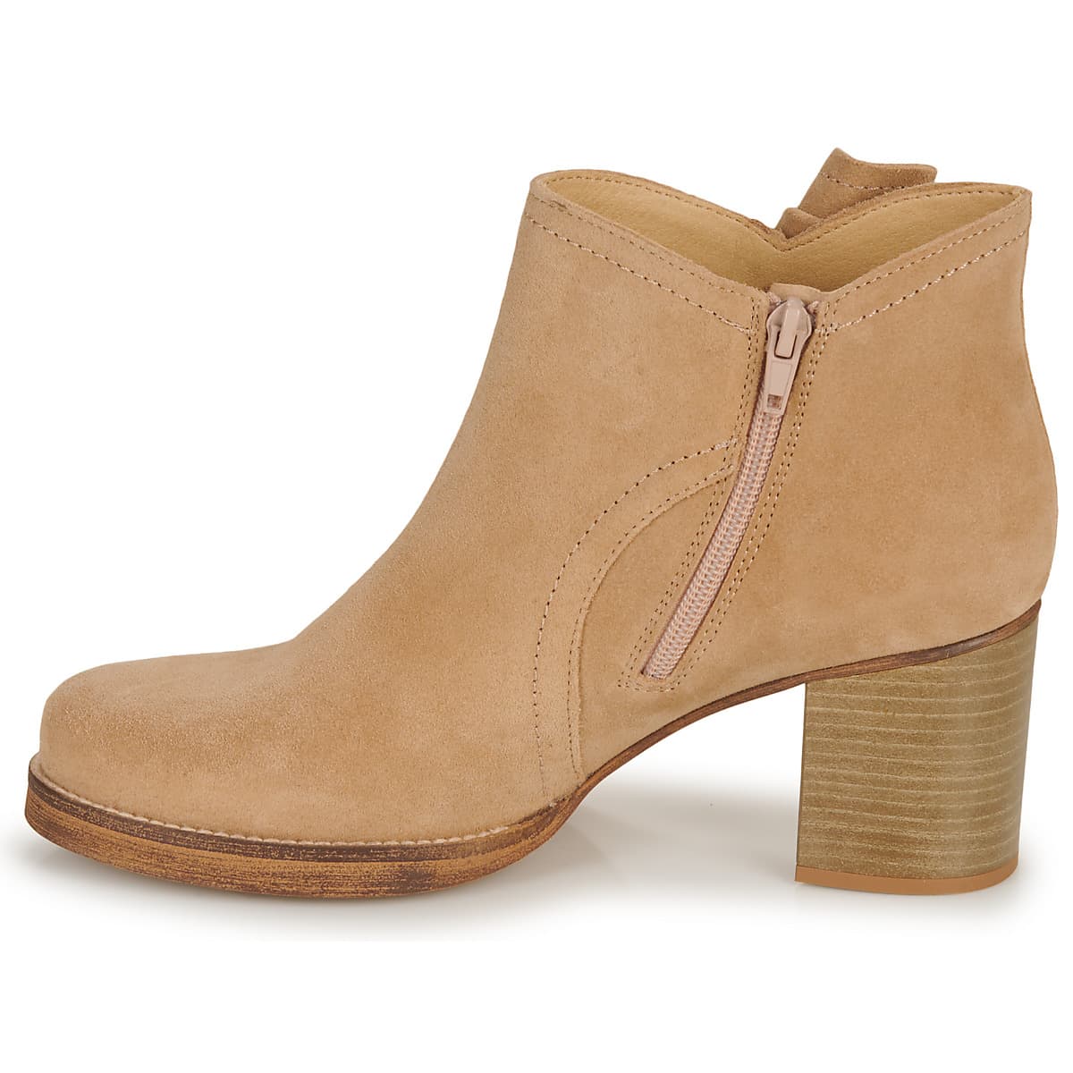 Women's Ankle Boots Casual Attitude Beige